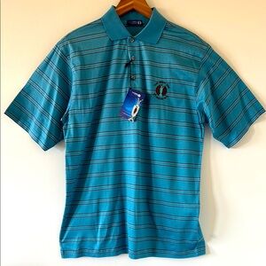 The Open Championship St. Andrews‎ NWT 2010 Stripped Polo Size Small